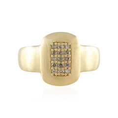 I2 Brown Diamond Silver Ring