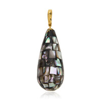 Abalone Shell Silver Pendant