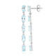 Sky Blue Topaz Silver Earrings