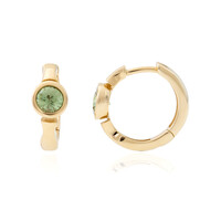 9K Namibian Demantoid Gold Earrings (CUSTODANA)