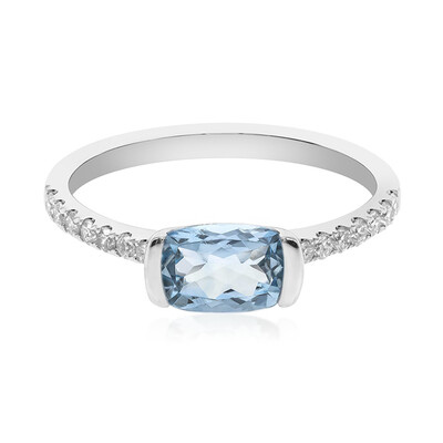 14K AAA Brazilian Aquamarine Gold Ring (CIRARI)