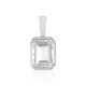 White Topaz Silver Pendant