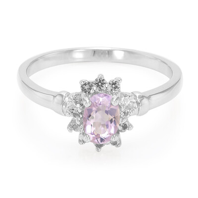 Rose de France Amethyst Silver Ring