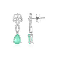 14K Colombian Emerald Gold Earrings (AMAYANI)