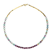 Fluorite Silver Necklace