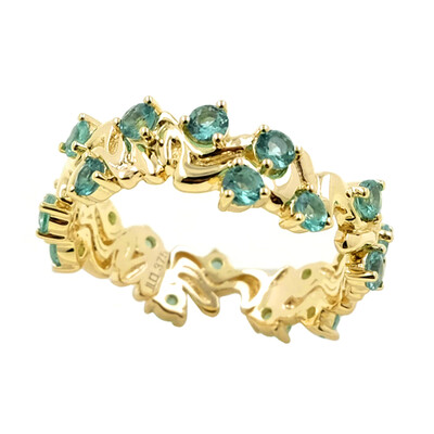 9K AAA Zambian Emerald Gold Ring (de Melo)