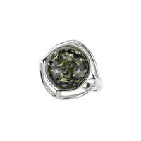 Baltic Amber Silver Ring