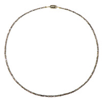 9K Champagne Diamond Gold Necklace