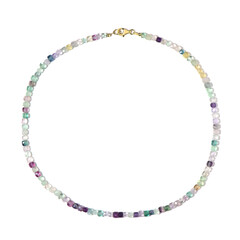 Fluorite Silver Necklace
