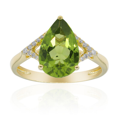 14K Dashihe Peridot Gold Ring (CIRARI)