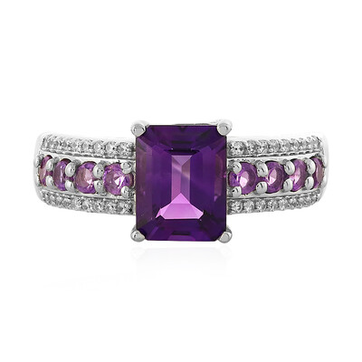 Bolivian Amethyst Silver Ring