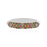 Fancy Tourmaline Silver Ring