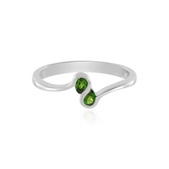 Russian Diopside Silver Ring