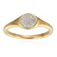 I3 (I) Diamond Silver Ring