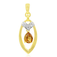 Mandarin Citrine Silver Pendant (Remy Rotenier)