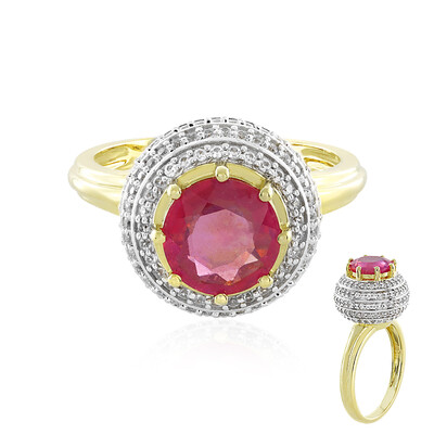 9K Madagascar Pink Sapphire Gold Ring (de Melo)