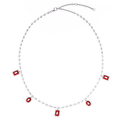 18K SI1 (H) Diamond Gold Necklace (de Melo)