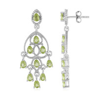 Peridot Silver Earrings