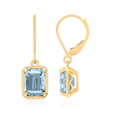 Sky Blue Topaz Silver Earrings