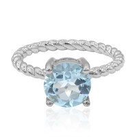 Sky Blue Topaz Silver Ring