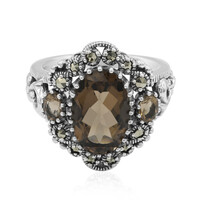 Smoky Quartz Silver Ring