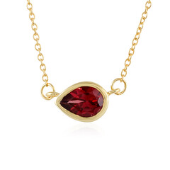 Mozambique Garnet Silver Necklace