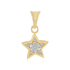 I2 (I) Diamond Silver Pendant