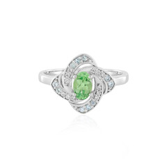 Tanzanian Tsavorite Silver Ring