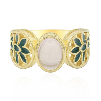 Rose Quartz Silver Ring