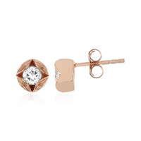 White Topaz Silver Earrings