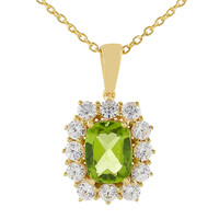 Peridot Silver Necklace