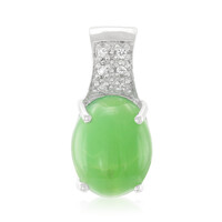 Imperial Chrysoprase Silver Pendant