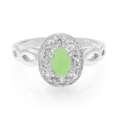 Imperial Chrysoprase Silver Ring