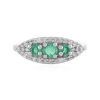 Ethiopian Emerald Silver Ring