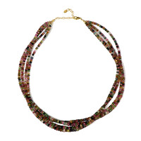 Fancy Tourmaline Silver Necklace