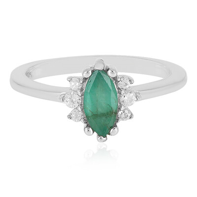 Socoto Emerald Silver Ring