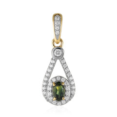 9K Green Queensland Sapphire Gold Pendant (Mark Tremonti)
