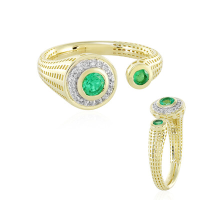 9K Colombian Emerald Gold Ring (Ornaments by de Melo)
