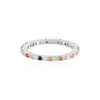 Fancy Sapphire Silver Ring
