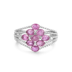 Mozambique Ruby Silver Ring