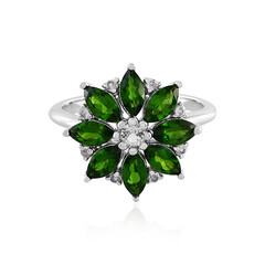 Russian Diopside Silver Ring