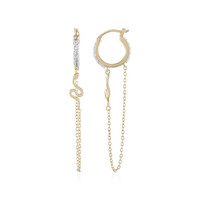 White Topaz Silver Earrings