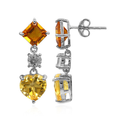 Citrine Silver Earrings