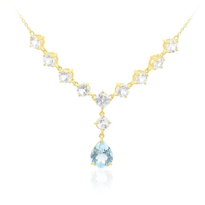 Sky Blue Topaz Silver Necklace