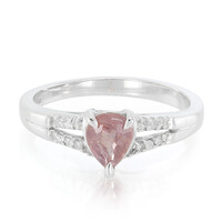 10K Unheated Padparadscha Sapphire Gold Ring