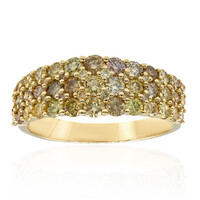 14K SI2 Fancy Diamond Gold Ring (CIRARI)