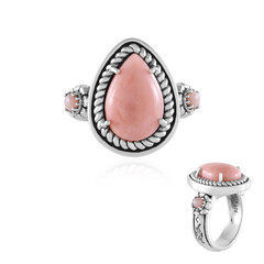 Pink Opal Silver Ring (Desert Chic)