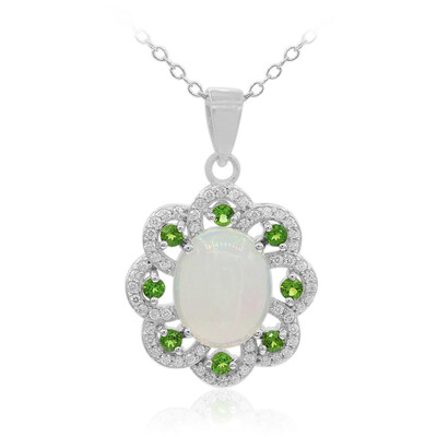 Welo Opal Silver Necklace