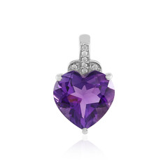 Siberian Amethyst Silver Pendant