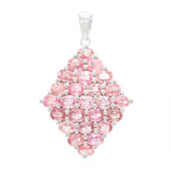 Padparadscha Sapphire Silver Pendant